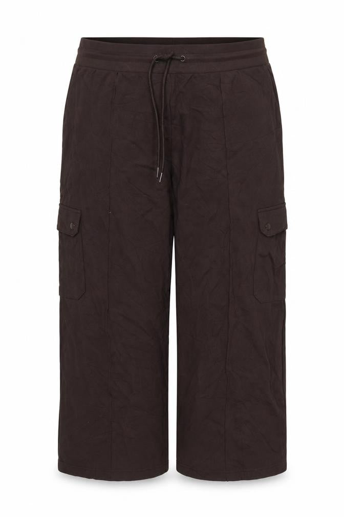 Marks & Spencer Women Black Size 20 Short Wide Leg Cargo Trousers