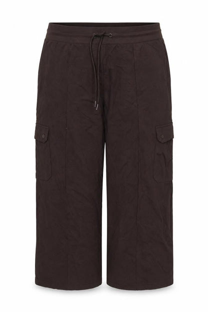 Marks & Spencer Women Black Size 20 Short Wide Leg Cargo Trousers