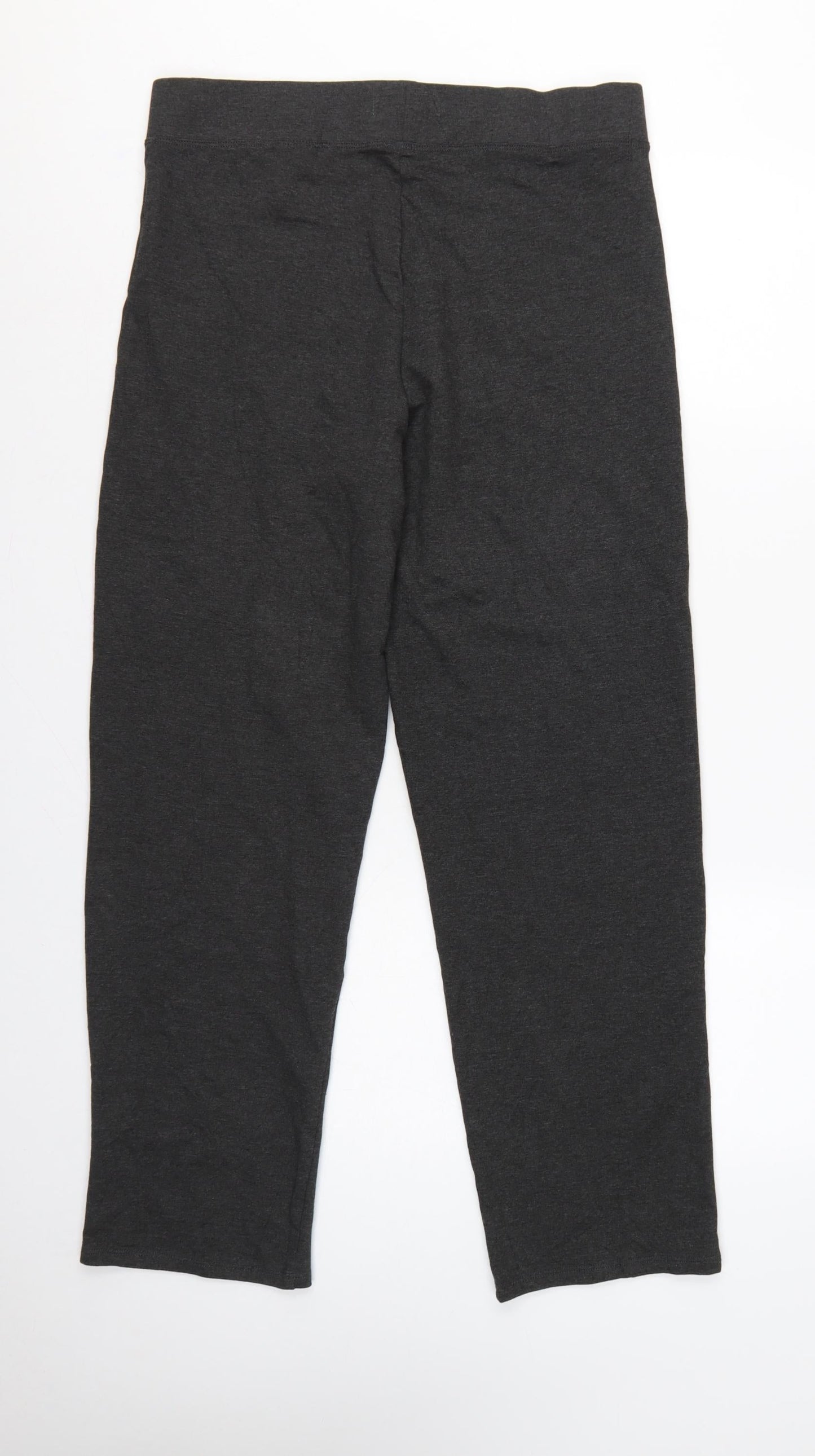 Marks & Spencer Women Grey Size 14 Regular Stretch Jersey Leggings
