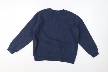 Close-up detail of Crew Clothing Women’s Blue, size UK 12, Pullover Crew Neck Sweatshirt