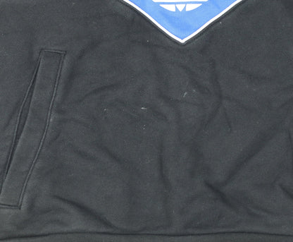 Additional view of Adidas Men Blue M Manchester United Colourblock Pullover Hoodie