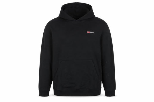 Reebok Men’s Black L Pullover Hoodie Logo Sports Kangaroo Pocket