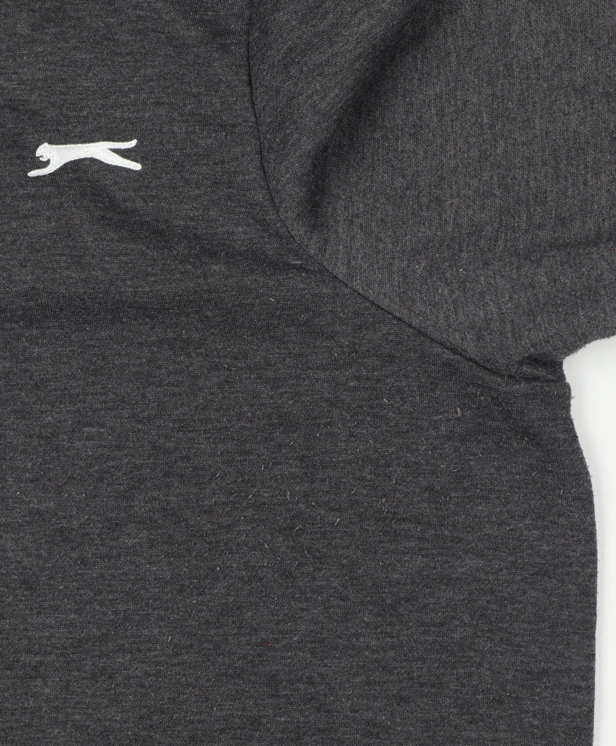 Slazenger Men’s Grey 2XL Full Zip Fleece Sweatshirt Sports Logo