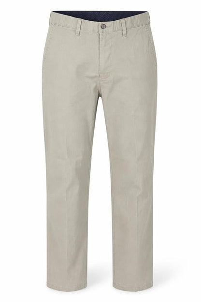 Marks & Spencer Men Beige 34/29 Regular Fit Stretch Chino Trousers