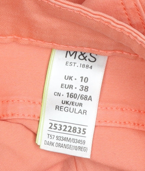 Marks & Spencer Women Orange UK 10 Super Skinny Stretch Jeans