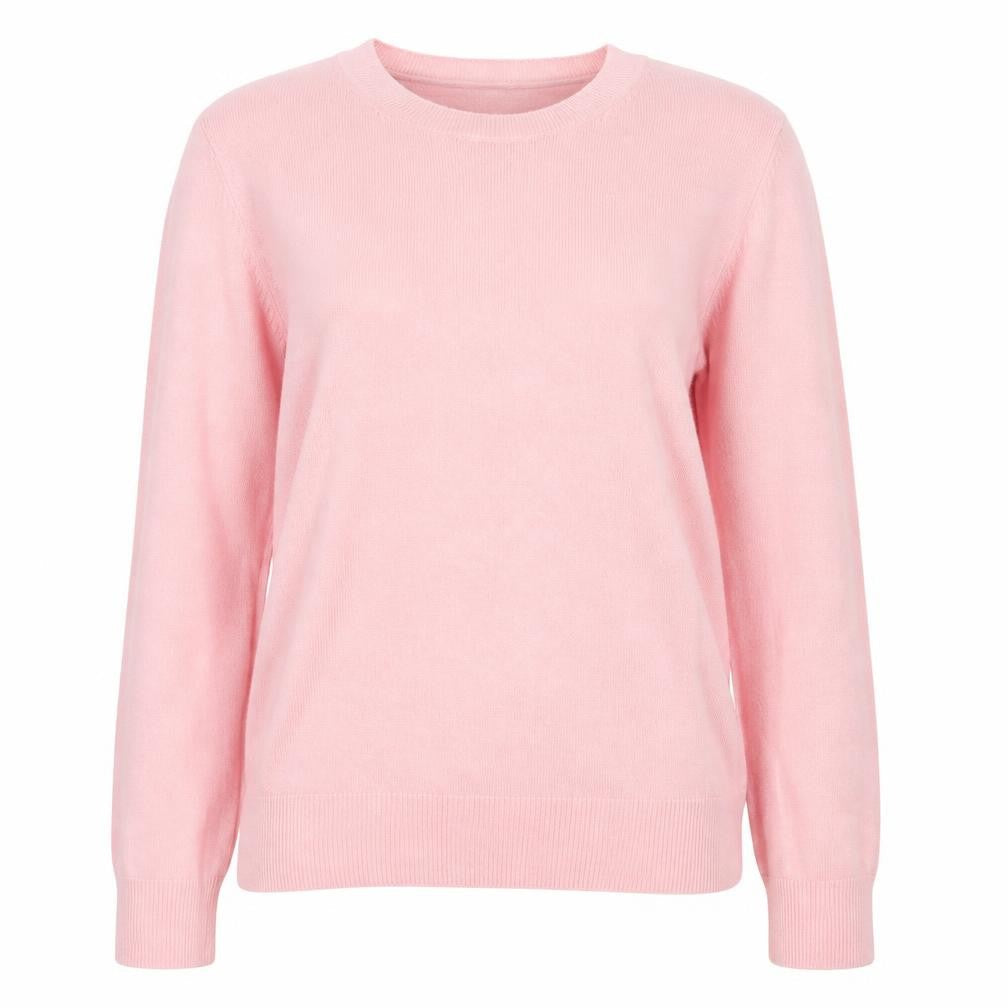 Marks and Spencer Women Pink Cashmere Crew Neck Jumper Size 8