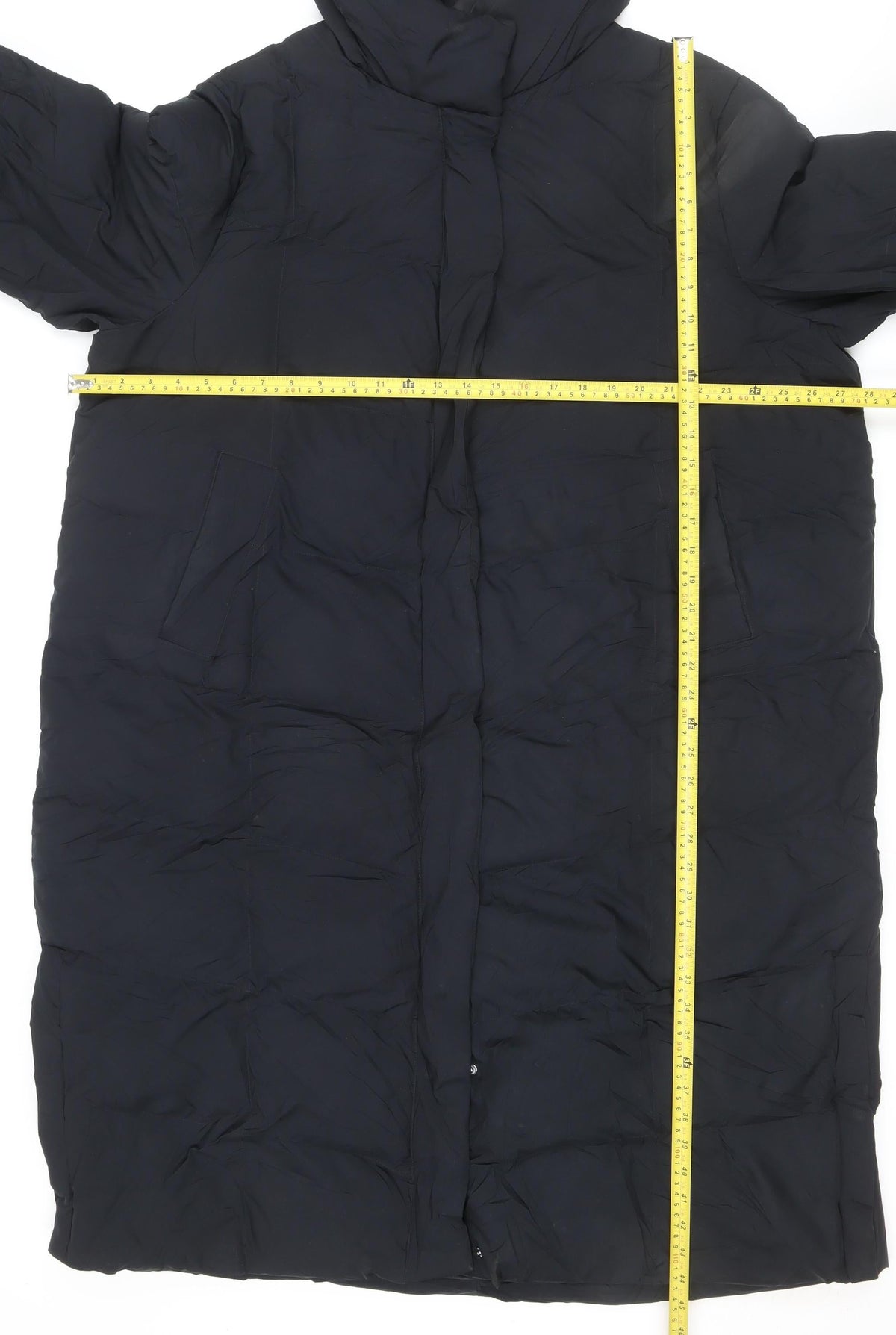 Marks and Spencer Women’s Black UK 20 Long Hooded Puffer Jacket