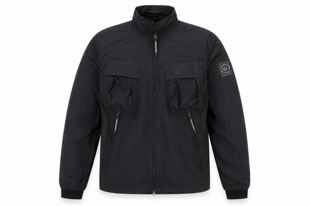 Marshall Artist Men's Black Size S Military Jacket Full Zip Pockets