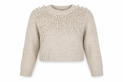Marks & Spencer Women Beige M Chunky Knit Wool Blend Jumper