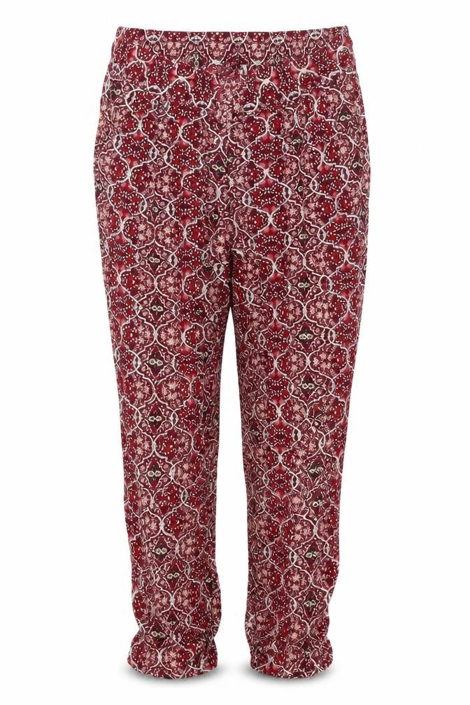 Marks & Spencer Womens Red UK 12 Viscose Harem Trousers
