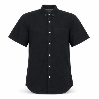River Island Men’s Black S Slim Fit Short Sleeve Button-Down Shirt