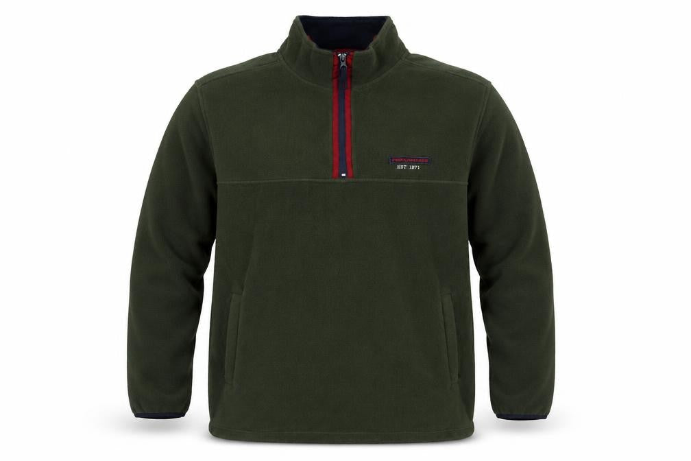 CS Active Performance Men’s Green L 1/4 Zip Fleece Pullover Sweatshirt