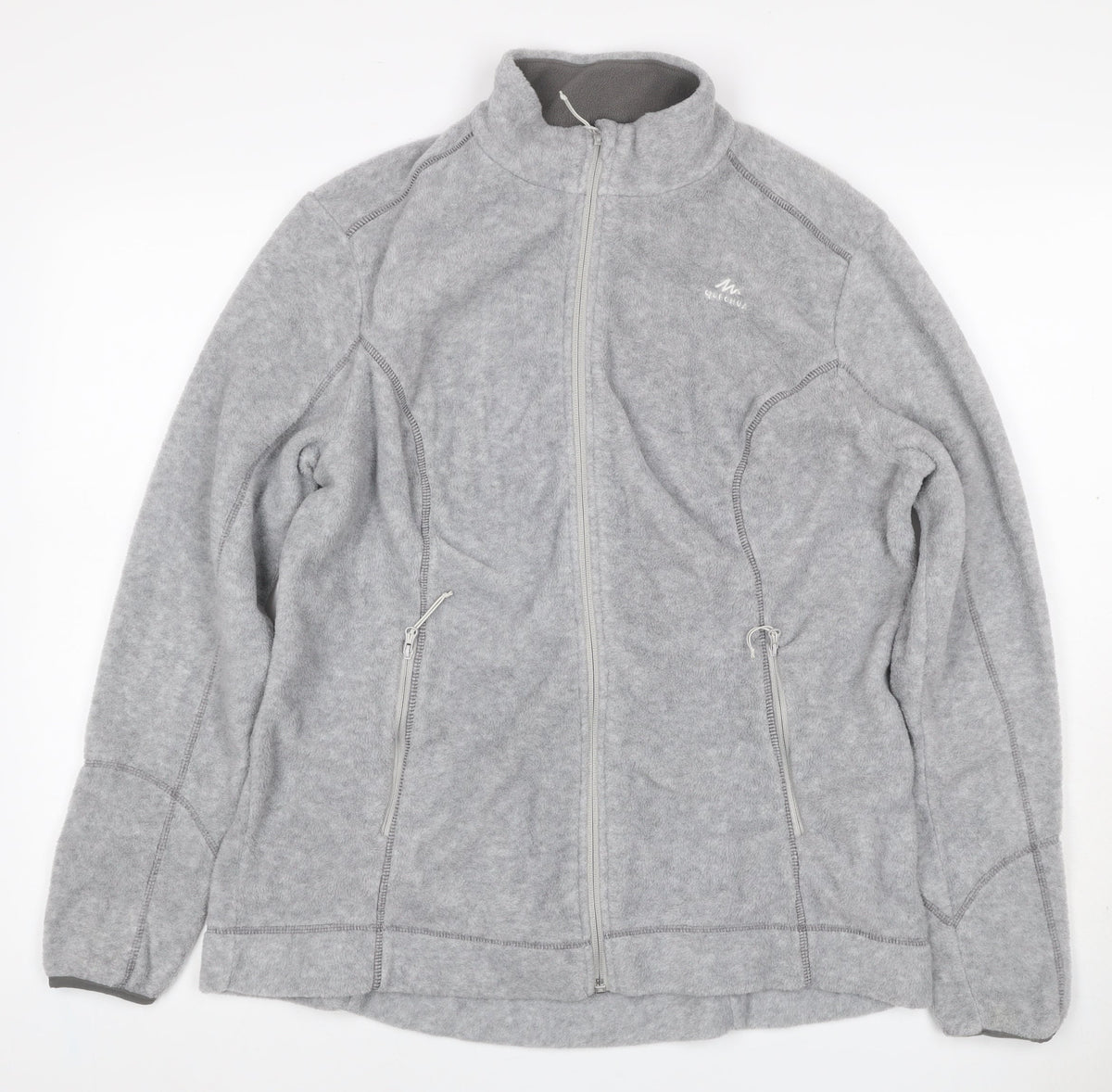Quechua Women’s Grey 2XL Fleece Full Zip Outdoor Jacket
