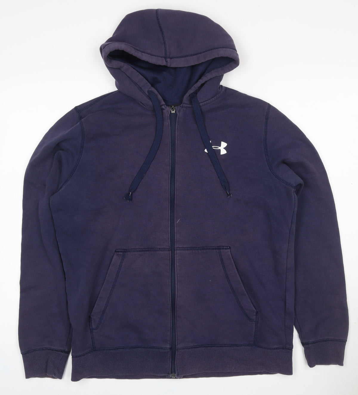 Under Armour Men’s Blue M Full Zip Hooded Fleece Sports Hoodie