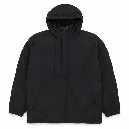 Moto Men's Black L Hooded Padded Anorak Jacket 1/4 Zip