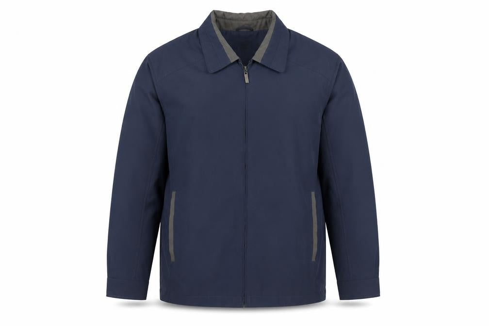 Carabou Men’s Blue Size L Full Zip Collared Basic Jacket