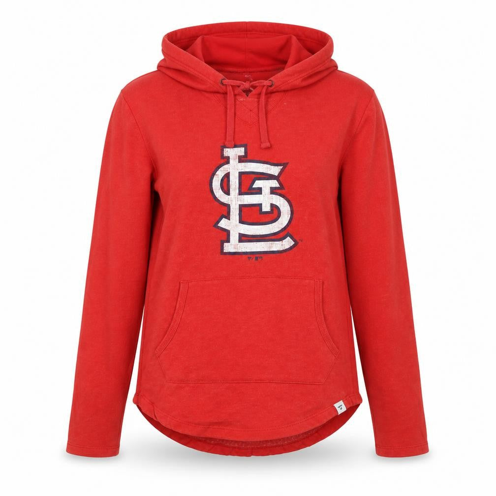 Fanatics Women Red L St Louis Cardinals MLB Pullover Hoodie