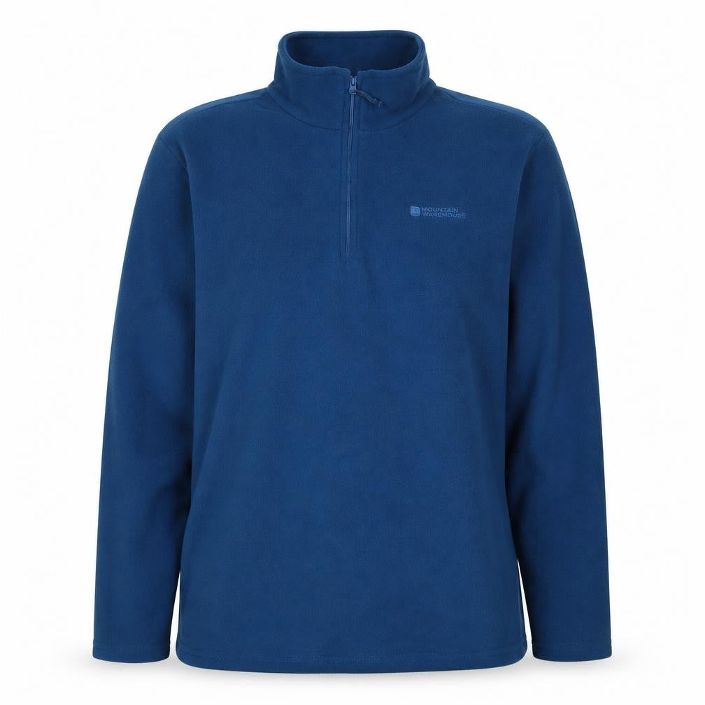 Mountain Warehouse Women’s Blue L 1/2 Zip Fleece Pullover Sweatshirt