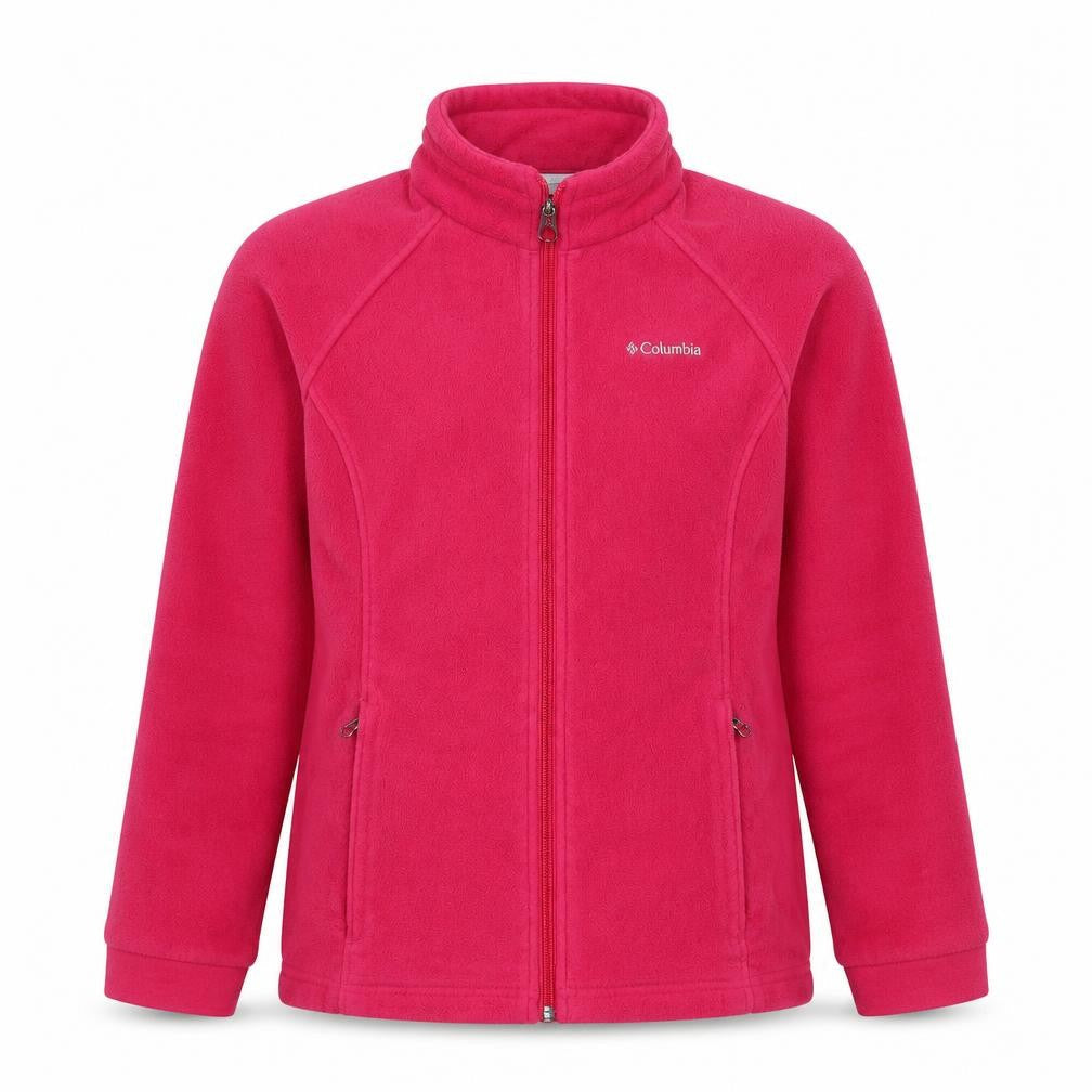 Columbia Girls Pink Fleece Jacket 14-15 Years Full Zip Pockets