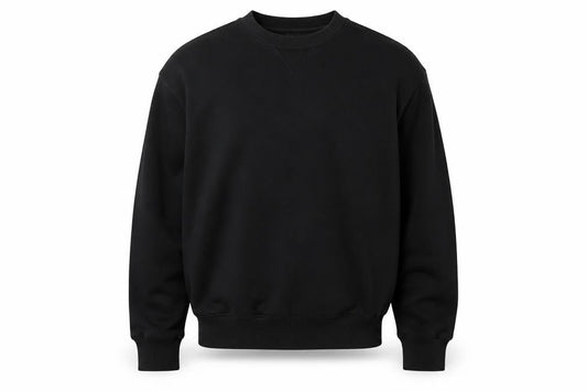 Collusion Men’s Black M Crew Neck Cotton Pullover Sweatshirt
