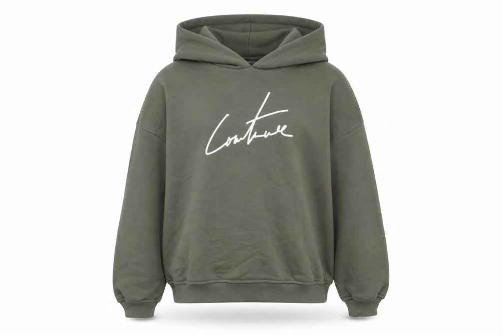 The Couture Club Boys Green Logo Pullover Hoodie 7-8 Years
