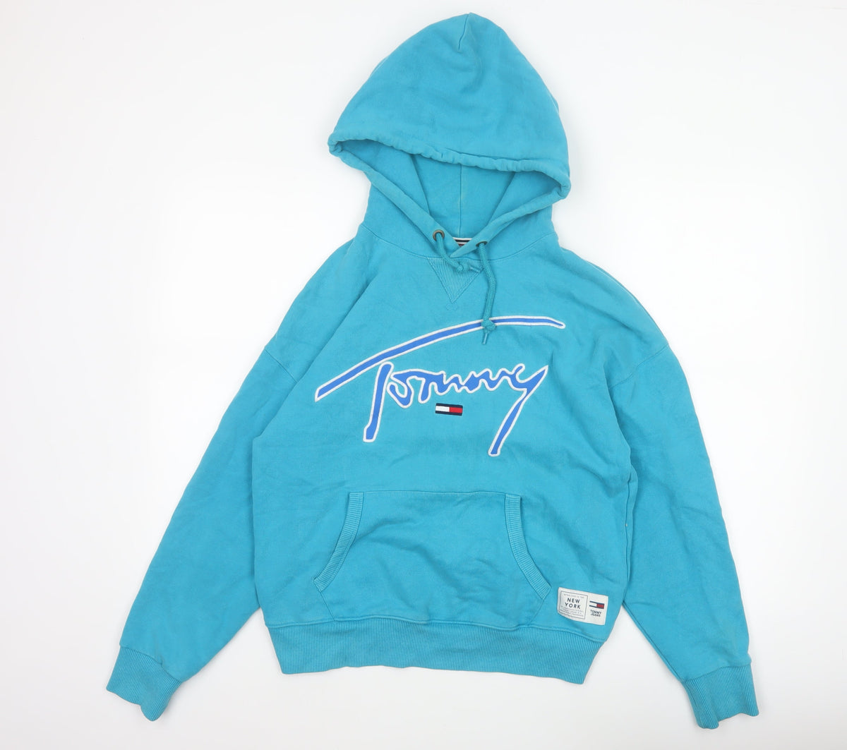 Tommy Jeans Women’s Blue XS Pullover Logo Hoodie