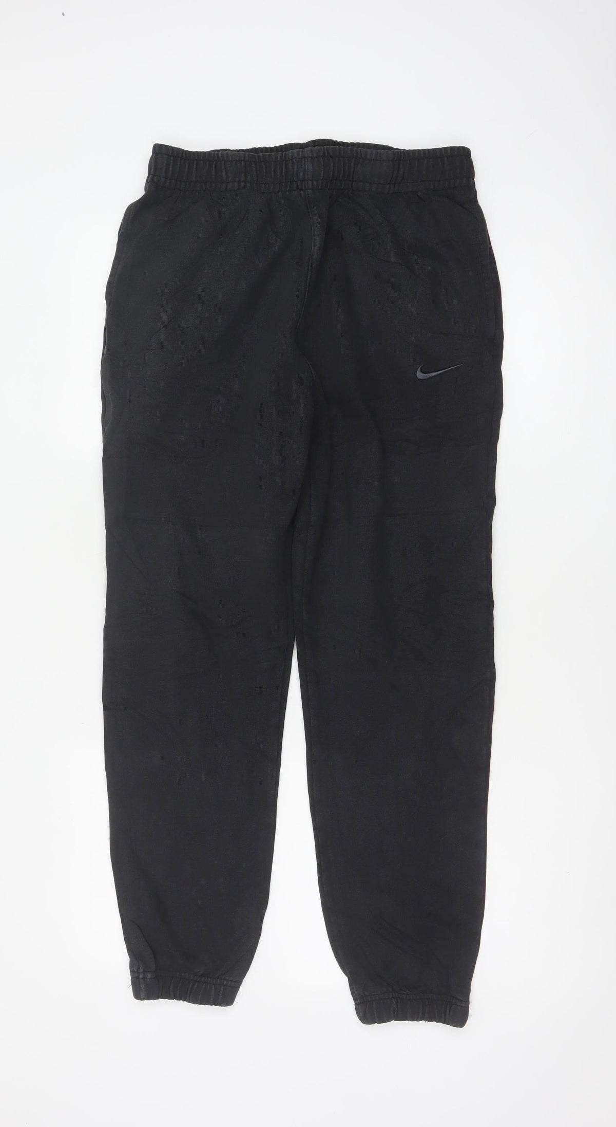 Nike Men’s Black M Fleece Jogger Sweatpants Logo Cuffed