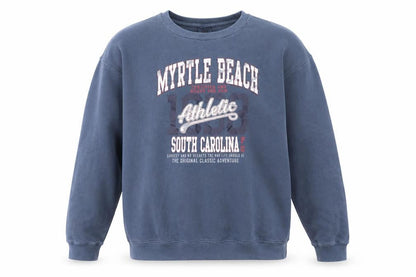 Comfort Colors Men's Blue L Pullover Sweatshirt Myrtle Beach Graphic