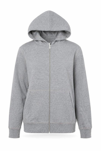 Foot Locker Women Grey S Classic Fit Full Zip Hooded Hoodie