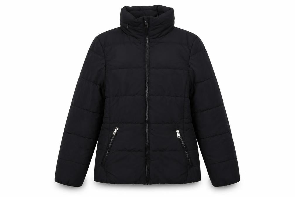 Marks & Spencer Women Black UK 8 Puffer Jacket Quilted Zip