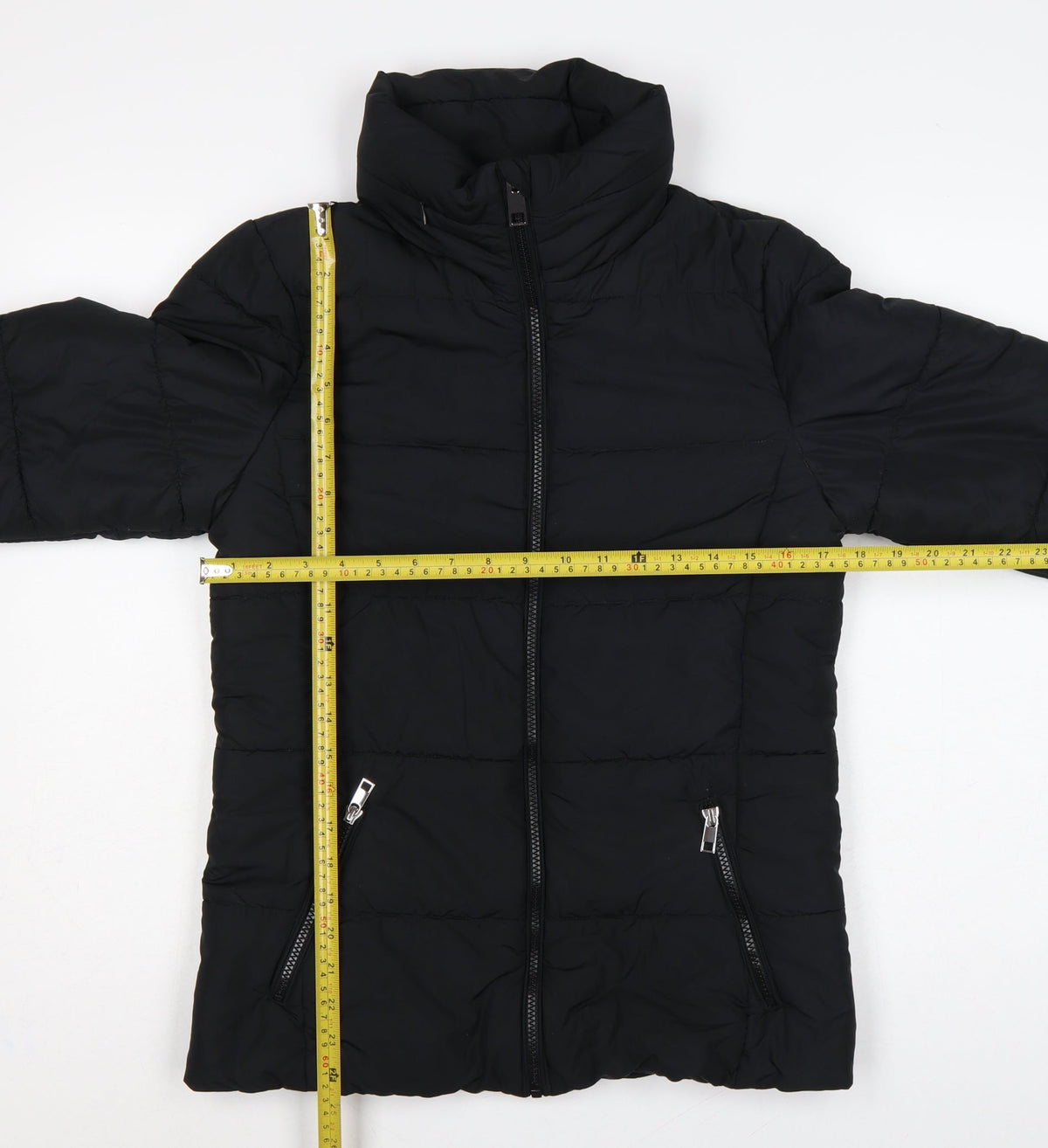 Marks & Spencer Women Black UK 8 Puffer Jacket Quilted Zip