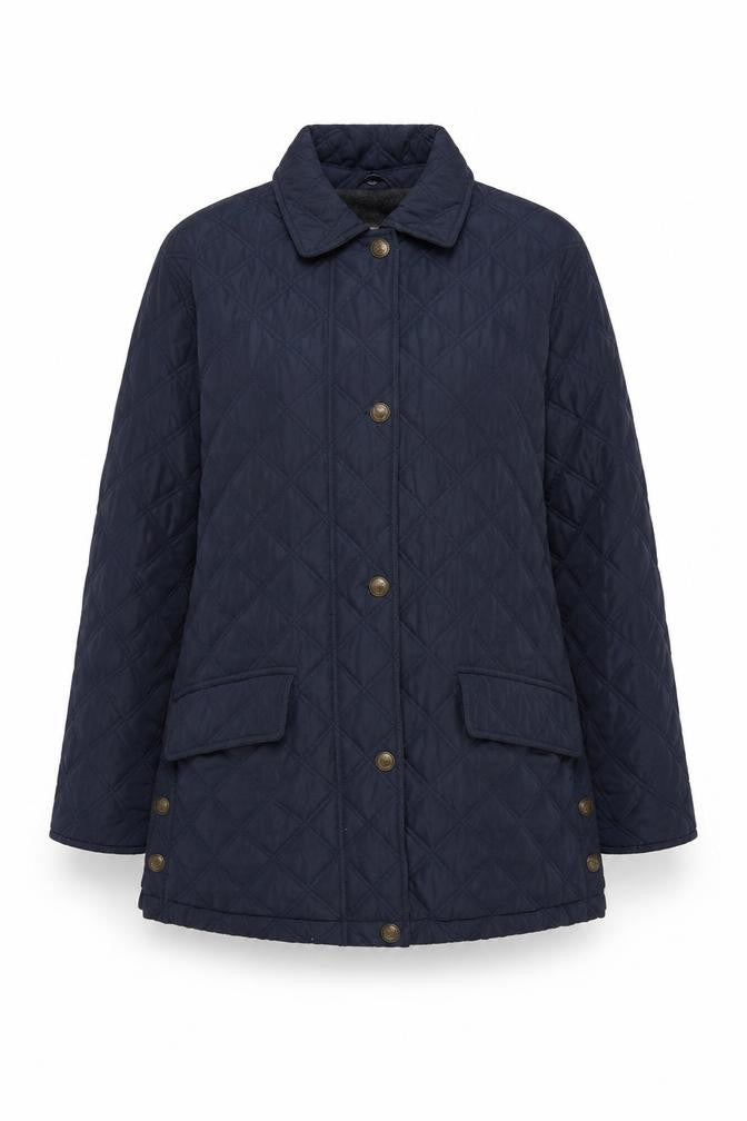 JFW Elements Women’s Blue UK 10 Quilted Mid-Length Padded Coat