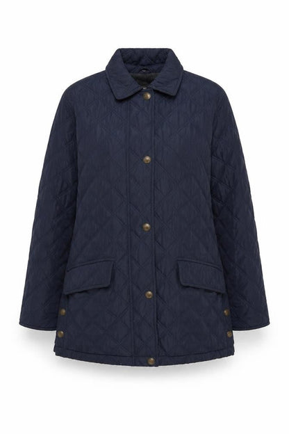 JFW Elements Women’s Blue UK 10 Quilted Mid-Length Padded Coat