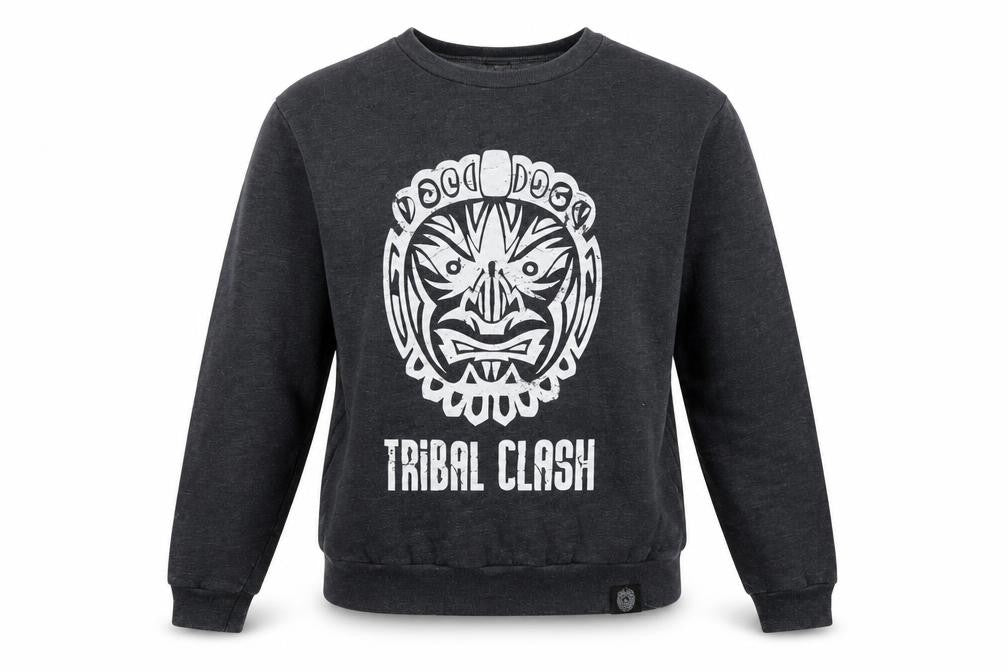F496 Freedom Unisex Black S Tribal Tiger Graphic Sweatshirt
