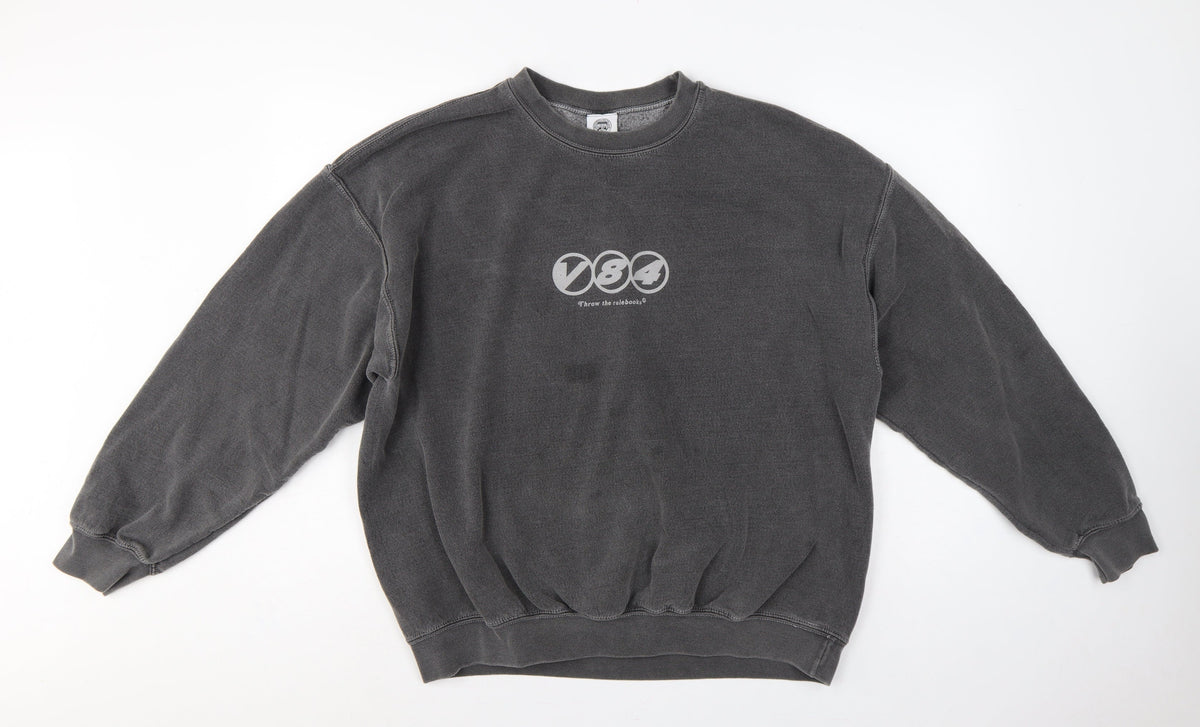 Independent Culture Club Men's Grey L Pullover Graphic Print Sweatshirt