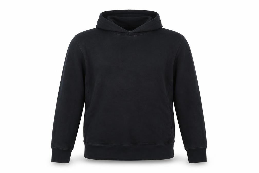 Uniqlo Unisex Adults Black M Pullover Hoodie Cotton Hooded Pockets