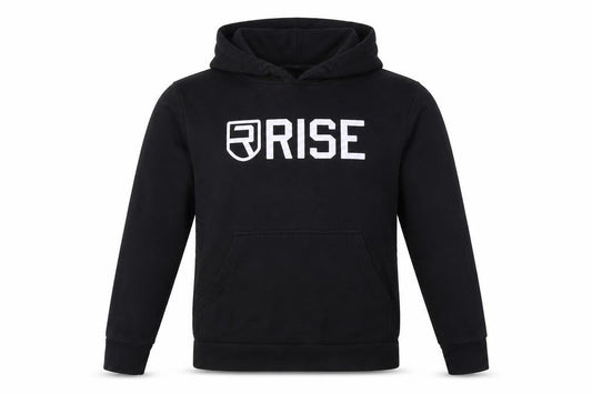 Rise Men’s Black Medium Pullover Logo Graphic Hoodie