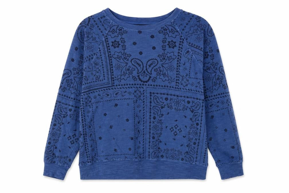 Marks & Spencer Women’s Blue UK 16 Paisley Pullover Sweatshirt