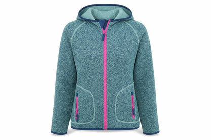 Weird Fish Women’s Blue Hooded Fleece Jacket Size 14 Full Zip