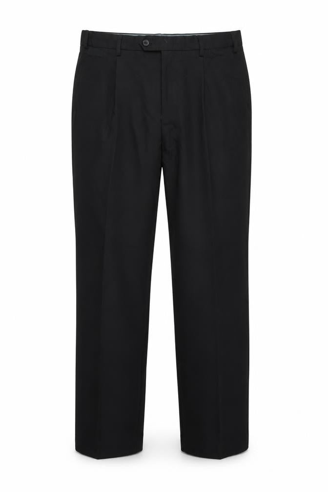 Marks & Spencer Men Black 33in Regular Straight Dress Trousers