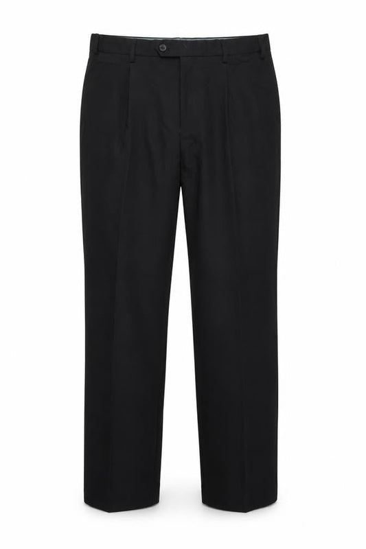 Marks & Spencer Men Black 33in Regular Straight Dress Trousers