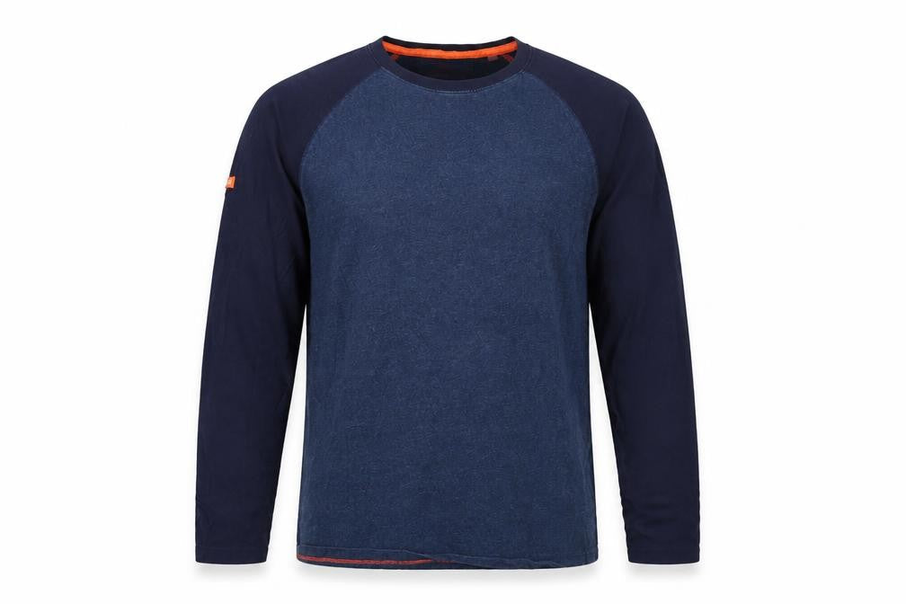 Superdry Men’s Blue XL Orange Label Raglan Long Sleeve T-Shirt