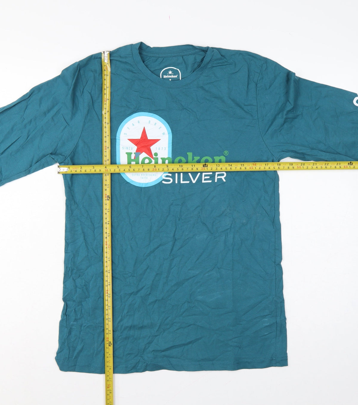 Heineken Men Blue L Long Sleeve Graphic Logo Pyjama Top