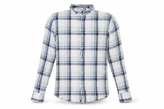 Banana Republic Men’s M Blue Green Plaid Slim Fit Cotton Shirt