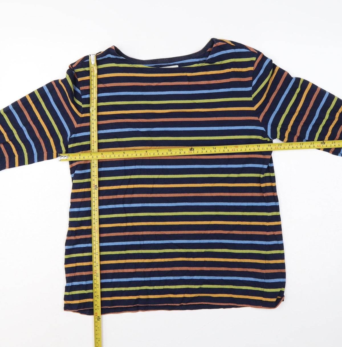 Seasalt Cornwall Women’s Multicoloured Stripe Jersey Sailor Top UK 16