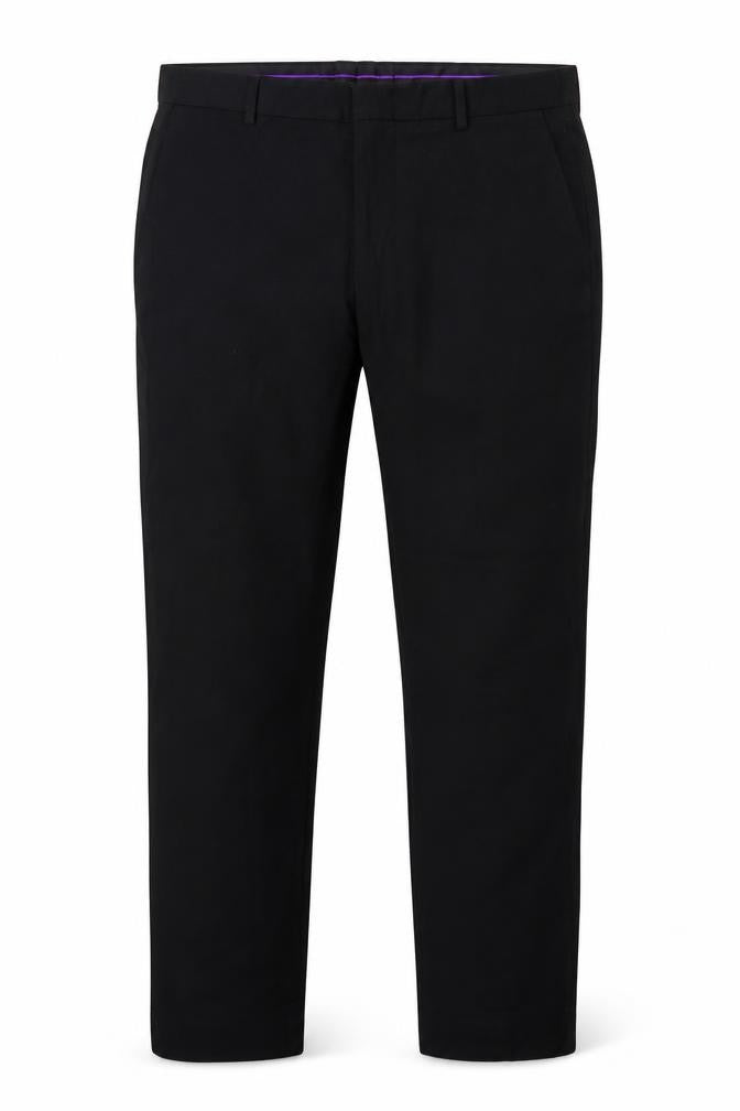 Burton London Men's Black 38S Short Straight Dress Trousers Formal