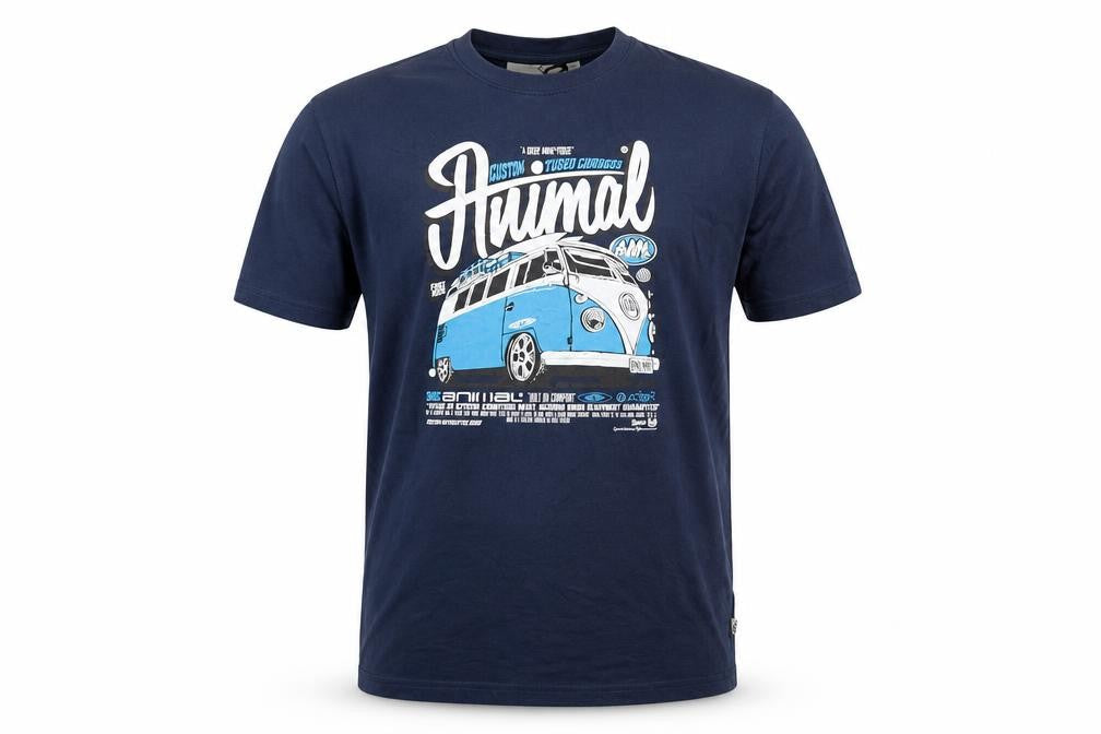 Animal Teens Blue Size 13 Camper Van Graphic Print Crew Neck T-Shirt