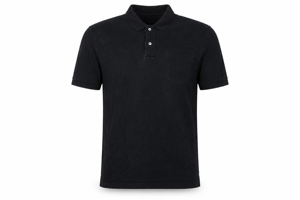 Dockers Men’s Black L Short Sleeve Cotton Polo Shirt Pocket