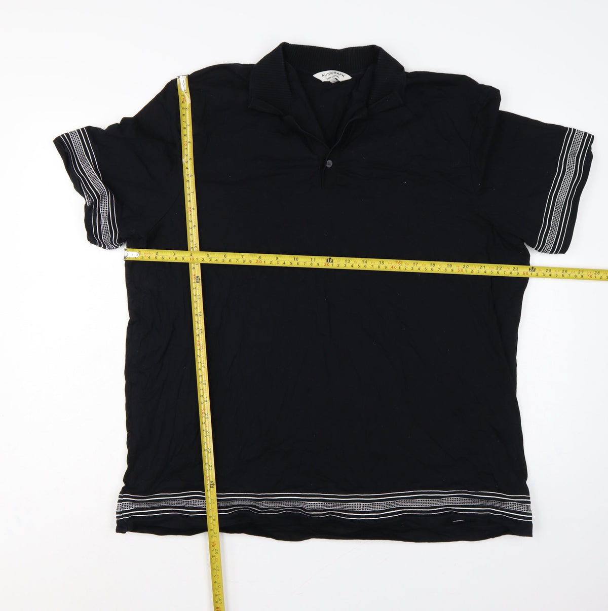 Marks & Spencer Autograph Men’s Black XL Supima Cotton Polo Shirt