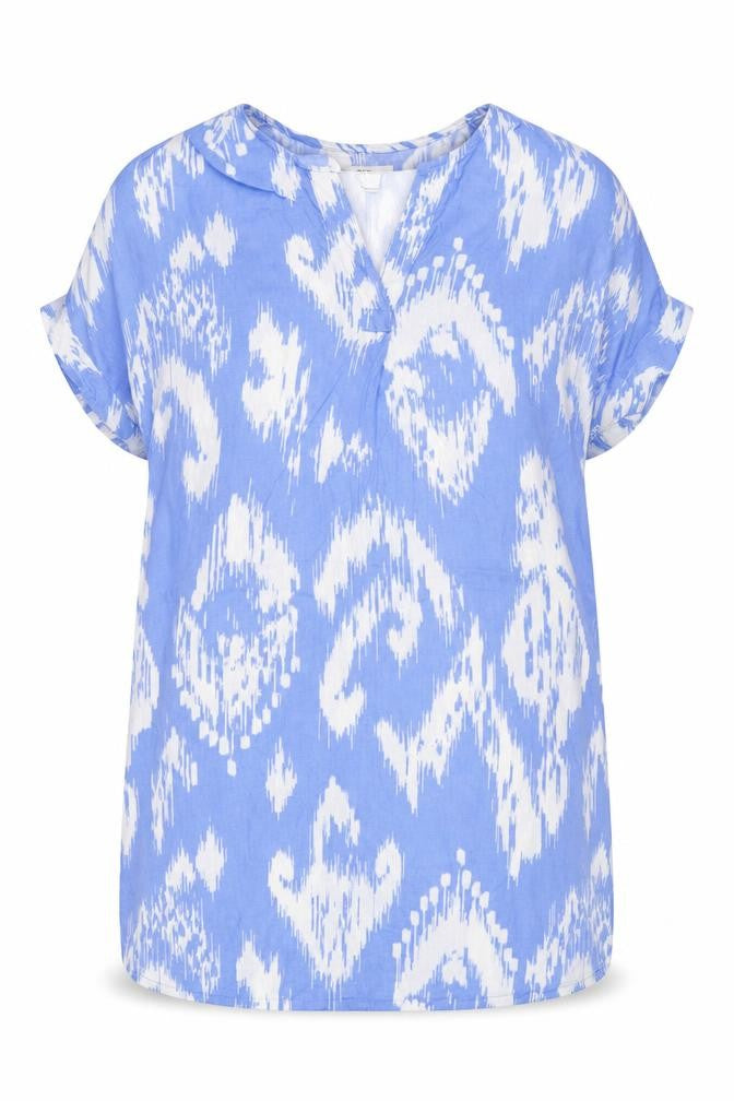 Marks & Spencer Women Blue White Size 16 Linen Shift Mini Dress